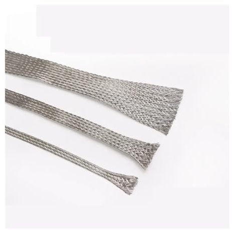 ERQIAO Cavo intrecciato in rame rivestito in metallo espandibile, schermato 4, 6, 8, 10, 16, 18, 22, 28 mm (25 mm, 5 m)