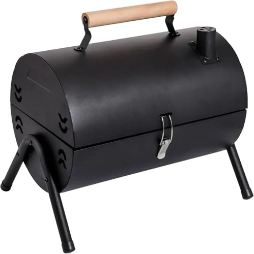 sac aspirateur wd6 reutilisable Barbecue à charbon de bois portable de table, barbecue à charbon de bois multifonction for camping, barbecue for la cuisine en plein air et le camping(Black)