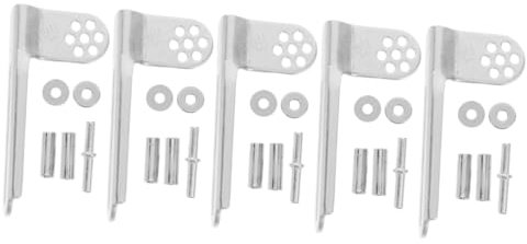 Tofficu 5sets Freezer Door Hinge Pivot Hinge for Refrigerator Enhance Door Strength and Smooth Operation