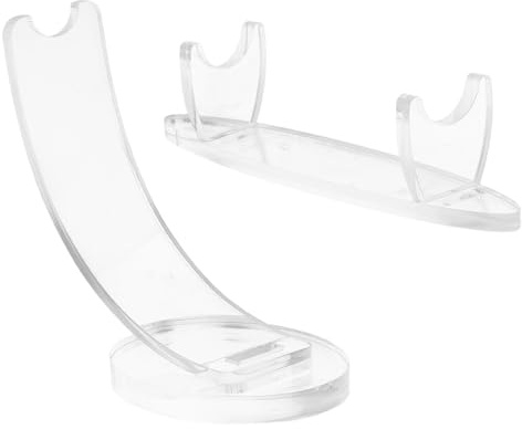 VICASKY 2 Stück Transparenter Acryl Stifthalter mit Rutschfestem Sockel Organizer für Füllfederhalter Kugelschreiber Make up Augenbrauenpinsel Stilvoller Schreibtisch Displayständer