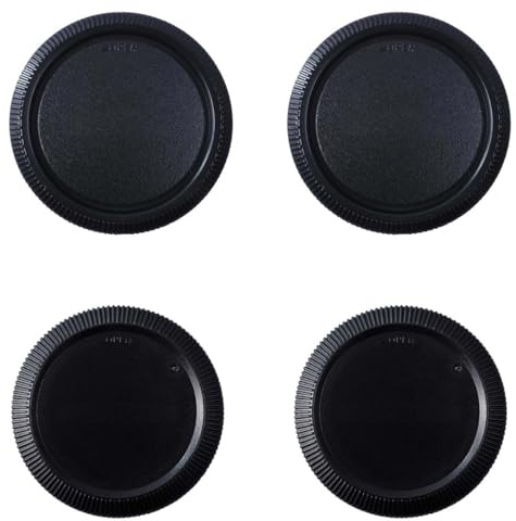2 set di copriobiettivo posteriore per fotocamera compatibile con obiettivo Fuji X-Mount e fotocamera X-Pro1 Pro3, S10; X-M1 M5, X-E1 E2 E4 E5, X-A1 A2 A5 A7, X-H1 H2 H2S, X-T1 T3 T4 T5 T10 T30 T30