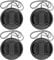 ChromLives Kamera 52mm Objektivdeckel Center Pinch mit Objektivdeckel Leash Hole Bundle kompatibel mit DSLR-Kameras Nikon Sony Canon & Andere DSLR-Kameras UV-Objektiv (52mm) - 4er Pack