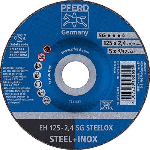 25 x PFERD Trennscheibe EH 125-2,4 SG STEELOX| Art.: 61341222