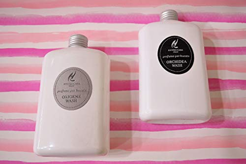 PROFUMO CONCENTRATO PER IL BUCATO SET 2 FLACONI 400ML.OXIGENE WASH-ORCHIDEA WASH