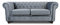 Sofa Chesterfield Asti 2-Sitzer, Couchgarnitur 2-er, Sofagarnitur, Couch mit Holzfüße, Polstersofa - Glamour Design, Velours (Grau (Velvet 10))