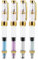 4Pack Transparenter Füllfederhalter mit Kolbenfüllung und feiner Feder für Kalligraphiemalerei, Zeichnung, Sammelalbum und Skizze
