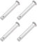 sourcing map 4 Stück Einloch Flachekopf Gabelkopfstifte Gelenkstift 8mm x 50mm Edelstahl 304