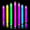 Glow Fever Leuchtstäbe - 15 cm Neon Glow in the Dark Knicklichter, Leuchten im Dunkeln, mit Endkappen und Band-Glow Stick Party Set für Games, Parties & draußen Party Dragon-Mehrfarbig, 100 Stück