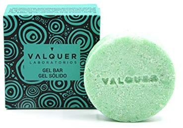 Valquer Laboratorios Válquer Solid Body Gel mit Kokosnussextrakt und -öl, Hautpflege und -Reparatur, vegan, seifenfrei, plastikfrei, silikonfrei, ökologisch, 50 g