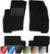 moto-MOLTICO Fußmatten Auto - Velours Autoteppiche passend für FIAT Panda 2 (2003-2012) - 4-teiliges Set - Schwarze Automatten mit Schwarzen Ziernähten