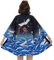 G-LIKE Japanischer Kimono Sommer Kleidung - Traditionelles Haori Federgewebe Kostüm Robe Überjacke Sonnenschutz Jacke Antiker Stil Nachthemd Bademantel Nachtwäsche für Damen Herren (Blau)
