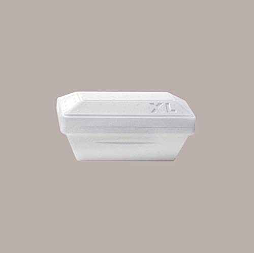 Lucgel Vaschetta Termica in Polistirolo per Trasporto Gelato o Alimenti Freddi YETI XL 750gr / 1000cc ALCAS - 50 pezzi -