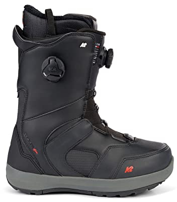 K2 Männer Snowboardboot Thraxis Clicker X HB Boot 2023 Schwarz, 42 - BOA-Laschensystem, Wasserfest, Gummiverstärkter Oberstoff, Wärmeabstrahlender Liner, Unisex-Erwachsene, Erfahrene Snowboarder