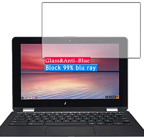 Vaxson Anti Blue Light Tempered Glass Screen Protector, compatible with ASUS Chromebook Flip C213NA 11.6 Visible Area, 9H Film Protectors Guard New