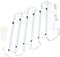 6-Pack Linkable LED Under Cabinet Lighting Bars - Ultra-Slim 6000K Cool White, Tool-Free Installation for Kitchens, Cupboards & Display Shelves