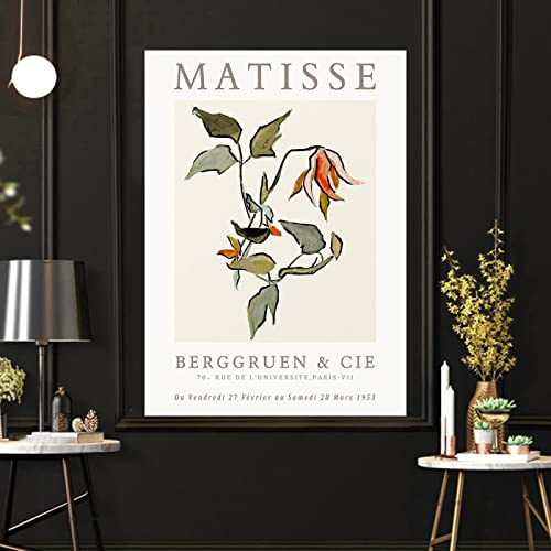 Henri Matisse Poster Bunte Linie Botanischer Baum Grünes Blatt Poster Vintage Abstrakte Pflanze Galerie Poster Minimalistische Wand Bilder Matisse Kunstdrucke Matisse Bild 0609275