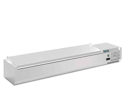 Polar G-Series Countertop Food Prep Fridge with Lid 8x 1/4GN - Ideal for Pizza Toppings and Sandwich Fillings FA856