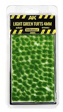 AK Interactive AK8244 Light Green Tufts 4mm