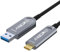 GeoHN.G Cable de fibra óptica USB A a USB C de 10 m, cable de extensión USB 3.2 de transferencia de datos de larga distancia de alta velocidad de 10 Gbps, AOC para VR/AR, Quest2, cámara web, cámara,