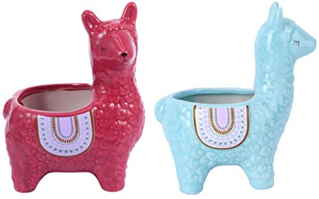 Veemoon 2stücke Keramik Pflanztopf Mit Drainageloch Für Sukkulenten Bonsai Blumentopf Garten Haushaltspflanzenbehälter Desktop Ornament Tabletop