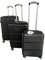 JUNG Champ Koffer Set 3 teilig Schwarz ABS-Hartschale, mit Zahlenschloß, Teleskopgriff, Kofferset 3 Größen - Handgepäck/Mittel/Groß, Reisekoffer mit Rollen, Trolley, Hartschalenkoffer