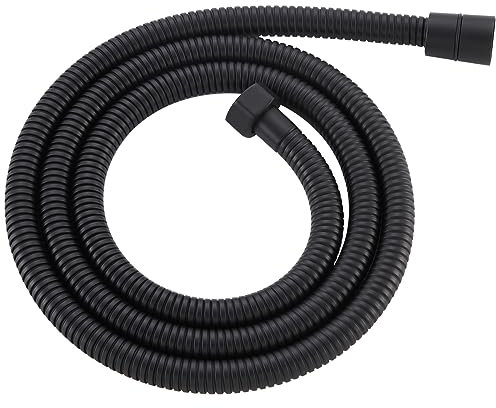 Flexible Shower Hose 59 Inches, APLusee 304 Stainless Steel Shower Tube With Swivel Brass Connector, Extension Replacement Part For Handheld Sprayer And Bidet, Matte Black