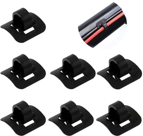 lohill Fahrrad C-Clip Kabelführung, 8-teilige Mountainbike Bremsseilführung, C-Clip Bremsleitung Feste Basis, Fahrrad Bremsseilführung, Mountainbike Faltbike