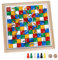 Gothink Wooden Snakes and Ladders Game - Educational Board Game for Kids and Adults - includes Counters & Dice