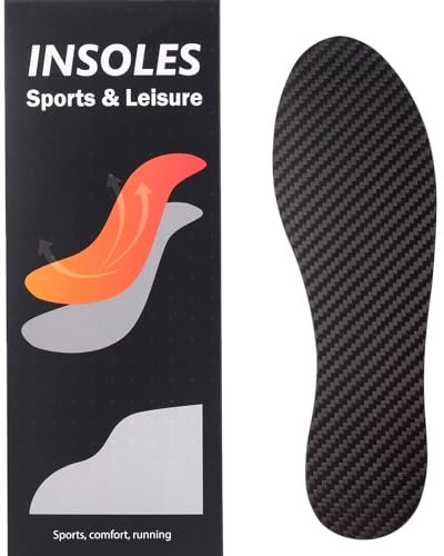 Carbon Fiber Insole for Men Women Rigid Carbon Fiber Shoe Insert Carbon Fiber Foot Plate for Hallux Rigidus Limitus, Turf Toe (Insole Length 255mm - Men's 7/ Women's 6.5 (UK), 1 Pc)
