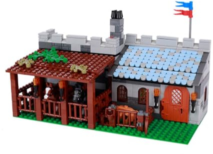KoDeer Custom Minifiguren Set, Custom Schloss Klemmbausteine Set, MOC Mittelalterliche Burg Bausatz (A)