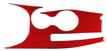 Autocollants Auto Wasser Tasse Halter Panel Trim Aufkleber Dekoration Innen Zubehör Für Avenger 2011 2012 2013 2014(Farbe:Carbon Red)