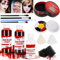 ZQEJEFD Kit Faux Sang Halloween, Faux Sang Foncé+Faux Sang Frais+Gel de Faux Sang+Latex+6 Couleurs Halloween Maquillage+Pinceau Maquillage et éponge,Festival Étapethéâtral Cicatrice Plaie SFX Makeup