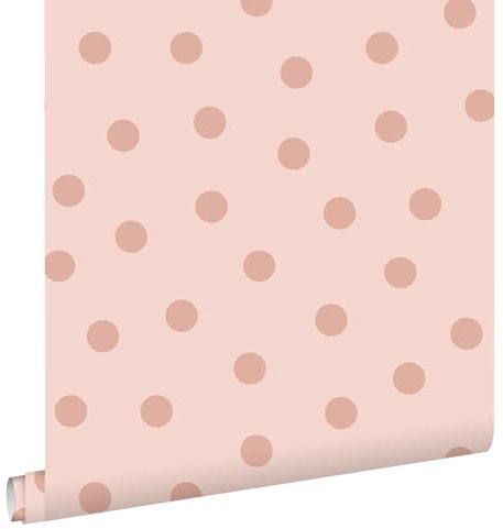 Esta Home Tapete Punkte Rosa 53 cm x 10.05 m