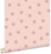 ESTAhome Tapete Punkte Rosa 0.53 x 10.05 m