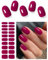 AutyaMee Semi Cured Gel Nail Strips (Dragon Fruit Red), 20 Pcs Gel Nail Wraps, Stickers, UV Light Required, Salon Quality, Long Lasting