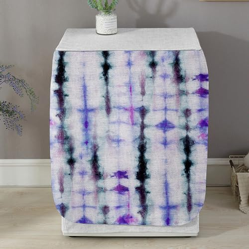 Highdi Grafiti Funda de Lavadora Cubierta Exterior,Adapta a la Mayoría de Lavadoras y Secadoras de Carga Frontal Protector Solar a Prueba de Polvo (Tie-Dye 8,L Capacidad 10.5~12 KG)