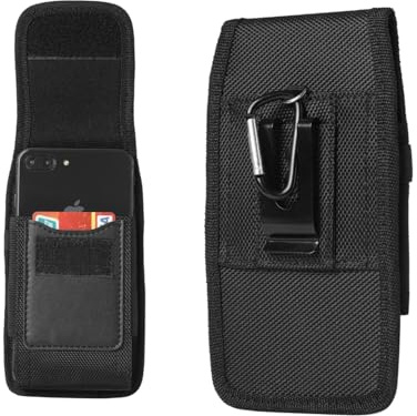COMVASTARS 1 Pcs Handy Gürteltasche Premium Gürtel Tasche Handytasche Halterung Universal für iPhone 16 15 14 13 12 11Pro Max 7 8 Plus,Samsung Galaxy S21 FE S24 S23 S22 S21 S20 FE (XXL/Schwarz)