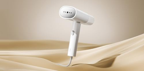 Xiaomi Handheld Steam Iron UK, Portable Handheld Steamer, 30kPa Pressurised Steam, 30-Second Fast Heat-up, 150ml Removable Tank, Bacteria and Mite Removal, Power-off Protection