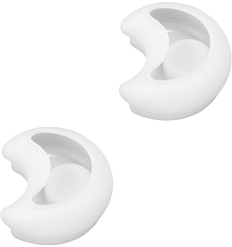 STOBOK 2 Stück Mond Kerzenständer Form Kerzenhalter Kerzenleuchter Kerzenständer Kerzenform Dekorieren Silikon Formen Silikon Gussformen DIY Weiß