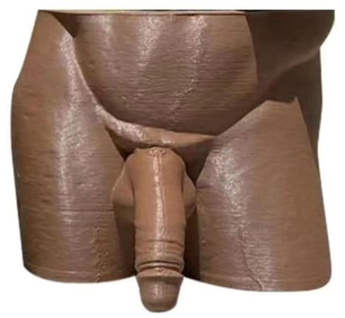Body Form Plant Vase Unique Planter Penis Vase Decor Funny Male Body Planter Penis Planter Flower Pot Home Garden Decor 4.7x5x3.9 Inch Brown Unique Plant Pots Penis Decor Flower Pots Funny Planter