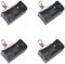 OZXNO 4 Pcs 1 Slot D Cell Battery Holder 1.5V D Size Battery Case Box with Wire