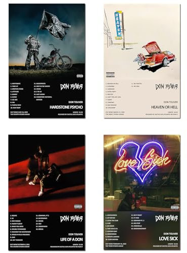 NBAAVBJV Poster mit Don Toliver-Albumcover, limitierte Auflage, ungerahmt, 20 x 30 cm, Leinwandposter, Schlafzimmer, Dekoration, Landschaft, Büro, Raumdekoration, Geschenk