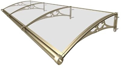 YPIOUREN Outdoor Front Door Patio Sun Shette，Exterior Patio Door Awning，Front Door Outdoor Patio Awning，Door Awnings Exterior，Front Door Canopy Outdoor Awning，for Patio/Deck(150cm/59in*280cm/110in)