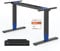 SANODESK Bureau Assis Debout Électrique à 2 Moteurs Charge 120kg, Bureau Réglable en Hauteur en Acier avec Panneau Clavier Contrôle à Fonctions Mémoires, Grand Système Anti-Collision, Noir
