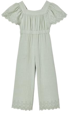 Vertbaudet Mädchen Jumpsuit aus Musselin mit Stickerei