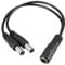 Sourcingmap 1 Female to 2 Male 5.5mmx2.1mm 20cm DC Power Splitter Cable for CCTV Cameras