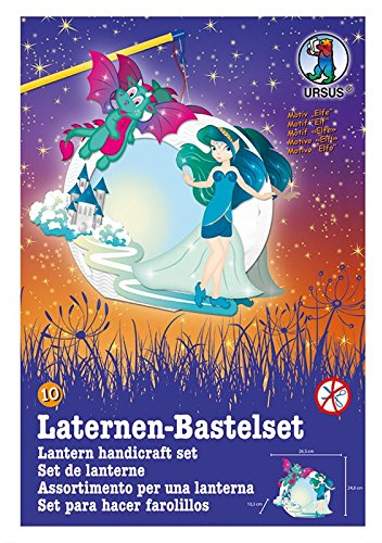 Ursus Laternen-Bastelset Easy Line (mit Laternenstab elektrisch, Elfe)