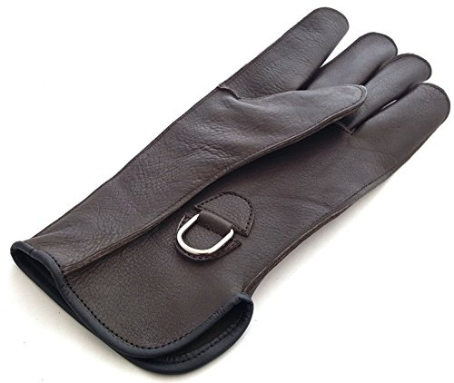 starlingukpk Quality Single Layer Genuine Leather Falconry Short Gloves/Bird Handling Gloves/Pet Gloves. (Medium)