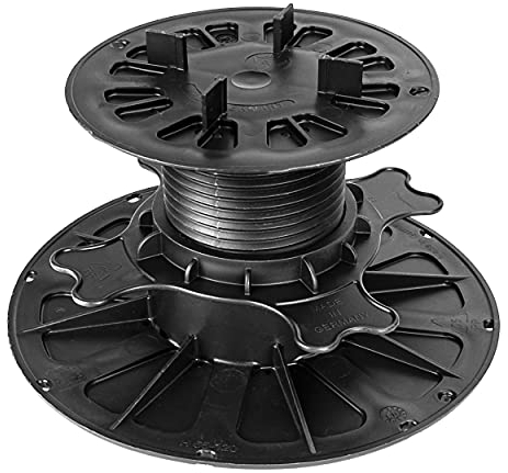 Gartenwelt Riegelsberger Premium justierbarer Stelzlager für Terrassenplatten Plattenlager Auflagefuß Terrassenträger Drehfuß Plattenträger Stützenfuß Höhenverstellung 70-120 mm | 36 STK. (1 Karton)