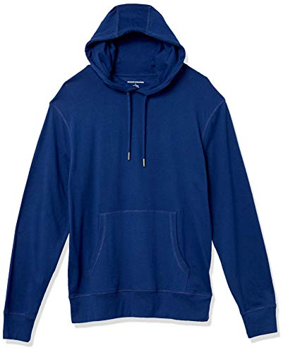 Amazon Essentials Men's Lightweight Jersey Pullover Hoodie, Blue, XXL